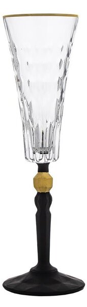 BOHEMIA PRESTIGE CONTE BLACK SKLENICE NA ŠAMPAŇSKÉ 170ML SADA 6 KS
