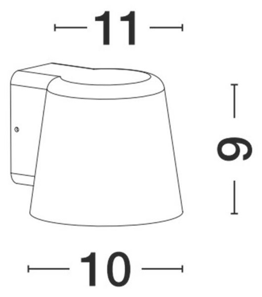 NOVA LUCE venkovní nástěnné svítidlo OVI černý hliník skleněný difuzor GU10 1x7W 220-240V IP54 bez žárovky světlo dolů 9136182