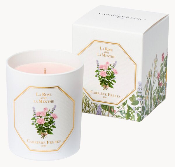 Vonná svíčka La Rose Aime La Menthe (růže a máta)