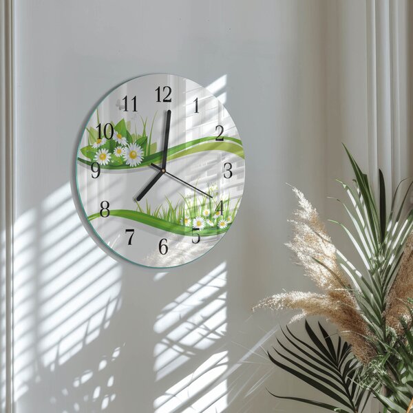 Skleněné nástěnné hodiny Sedmikráska zsoc-fi30-00172578