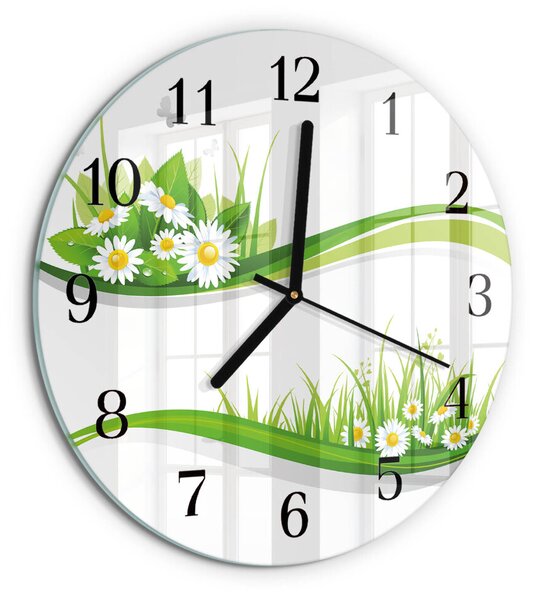 Skleněné nástěnné hodiny Sedmikráska zsoc-fi30-00172578