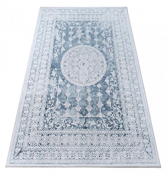 Luxusní kusový koberec akryl Valenzia modrý 80x150cm