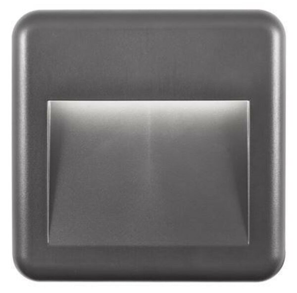 NOVA LUCE venkovní nástěnné svítidlo PULSAR tmavě šedý ABS LED 4W 3000K 220-220V 32st. IP54 812302