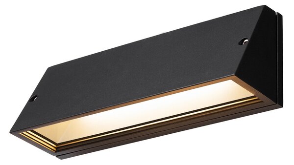 SLV 1003453 Pema, černé venkovní nástěnné svítidlo LED 16W 3000/4000K, délka 28cm, IP65