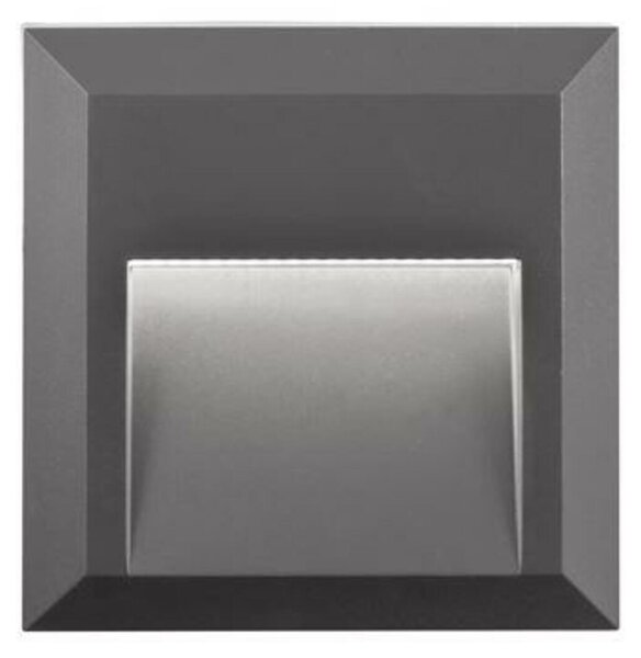 NOVA LUCE venkovní nástěnné svítidlo PULSAR tmavě šedý ABS LED 2W 3000K 220-220V 29st. IP54 811201