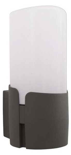 NOVA LUCE venkovní nástěnné svítidlo PYRO tmavě šedý hliník bílý akryl E27 1x12W 220-240V IP54 bez žárovky 9209211
