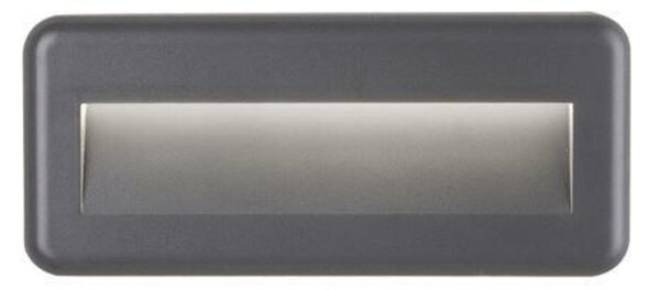 NOVA LUCE venkovní nástěnné svítidlo PULSAR tmavě šedý ABS LED 4W 3000K 220-220V 38st. IP54 812102