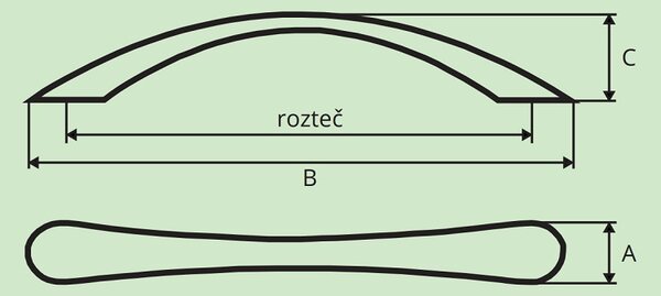 Gamet SERENA nikl broušený 96 mm