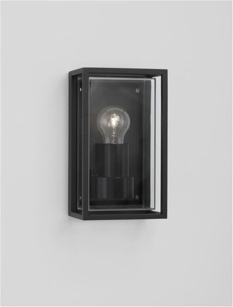 NOVA LUCE venkovní nástěnné svítidlo REGINA antracitový hliník čirý a matný akryl E27 1x12W 220-240V bez žárovky IP65 9492760