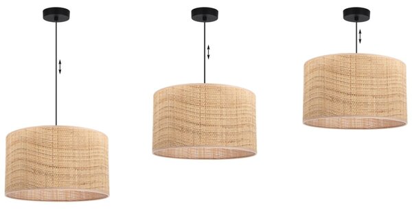 Závěsné svítidlo Rattan, 1x ratanové stínítko, (fi 35cm), b