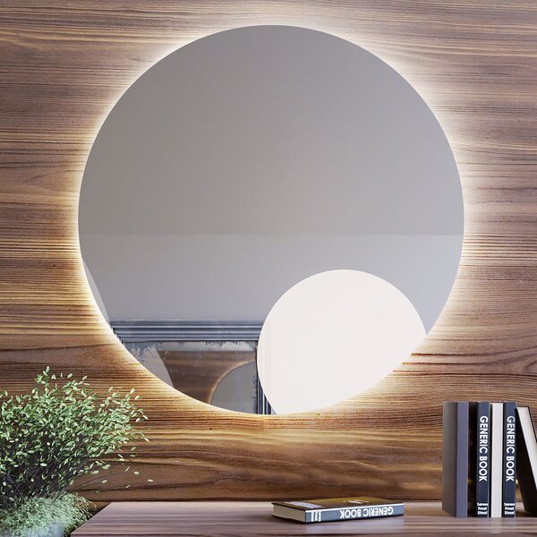 Baltica Design Bright zrcadlo 60x60 cm kulatý s osvětlením 5904107912561