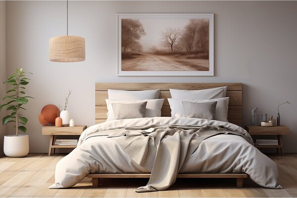 Závěsné svítidlo Rattan, 1x ratanové stínítko, (fi 35cm), b
