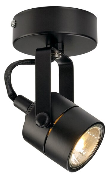 SLV 132020 Spot 79, nástěnné/stropní svítidlo, 1x GU10 max. 50 W, černé, průměr 8,5cm