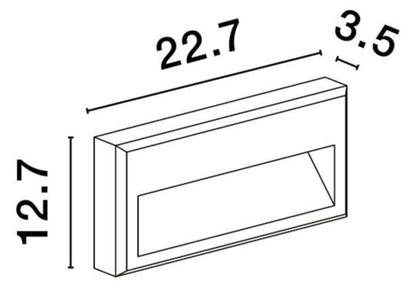 NOVA LUCE venkovní nástěnné svítidlo RIO antracitový hliník a čiré sklo LED 6W 3000K 220-240V 266st. IP65 9492670