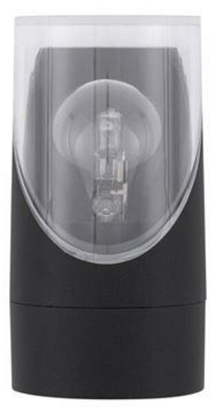 NOVA LUCE venkovní nástěnné svítidlo SELENA antracitový hliník a čirý akryl E27 1x12W 220-240V bez žárovky IP65 9492720
