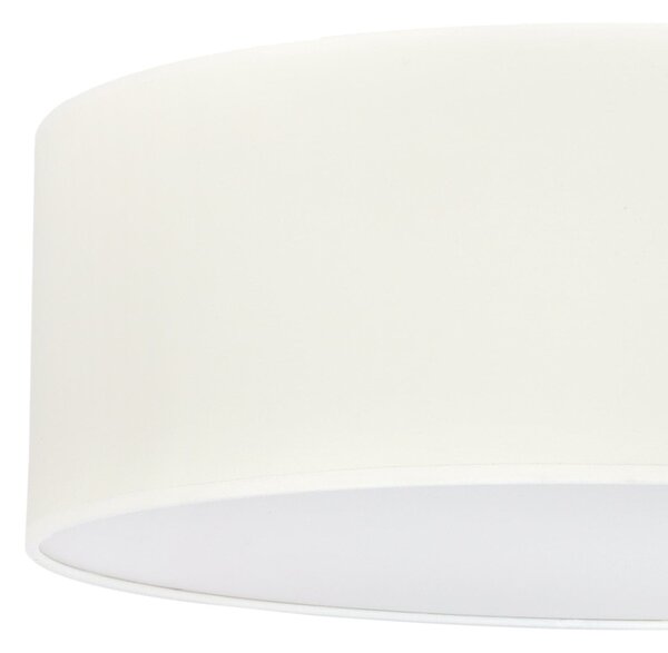 Stropní svítidlo Gaja, 1x krémové textilní stínítko, (bílé plexisklo), (fi 50cm)
