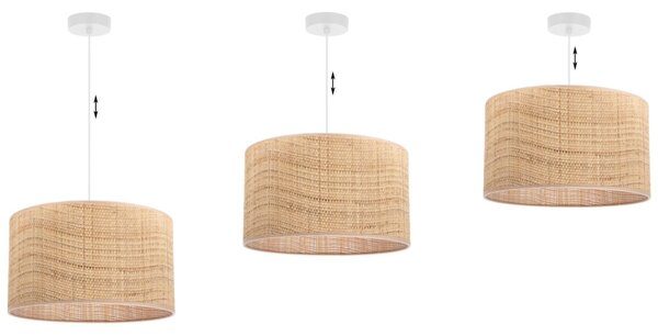 Závěsné svítidlo Rattan, 1x ratanové stínítko, (fi 35cm), w