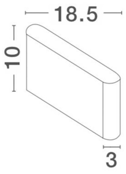 NOVA LUCE venkovní nástěnné svítidlo SOHO bílý hliník skleněný difuzor LED 2x5W 3000K 220-240V 2x60st. IP54 světlo nahoru a dolů 740403