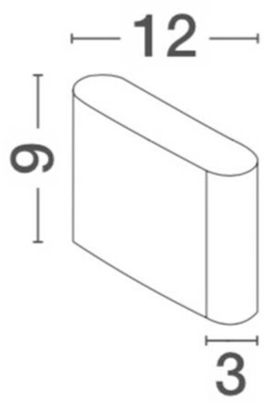 NOVA LUCE venkovní nástěnné svítidlo SOHO bílý hliník skleněný difuzor LED 2x3W 3000K 220-240V 2x60st. IP54 světlo nahoru a dolů 740402
