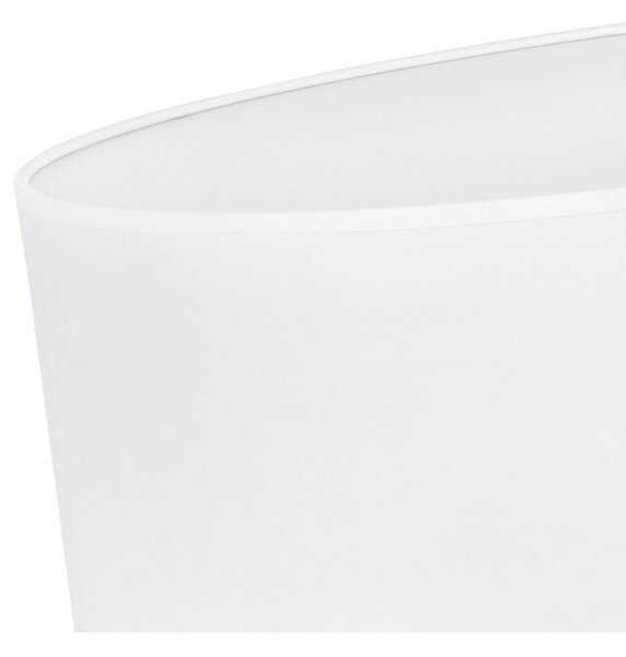 Stropní svítidlo Gaja, 1x bílé textilní stínítko, (bílé plexisklo), (fi 50cm)