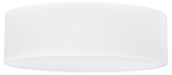 Stropní svítidlo Gaja, 1x bílé textilní stínítko, (bílé plexisklo), (fi 50cm)