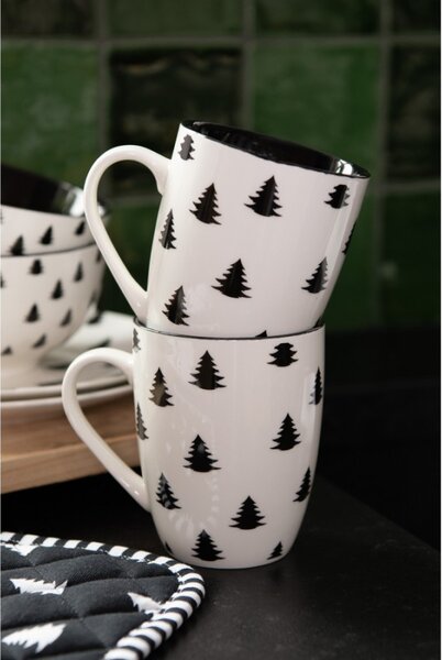Porcelánový hrnek se stromky Beautiful Christmas – 300 ml