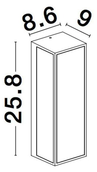 NOVA LUCE venkovní nástěnné svítidlo SORREN antracitový hliník a čiré sklo E27 1x12W 220-240V bez žárovky IP65 9197701