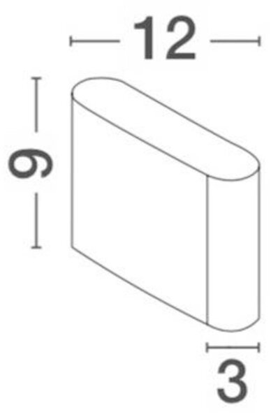 NOVA LUCE venkovní nástěnné svítidlo SOHO tmavě šedý hliník skleněný difuzor LED 2x3W 3000K 220-240V 2x60st. IP54 světlo nahoru a dolů 740401