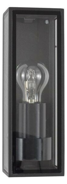 NOVA LUCE venkovní nástěnné svítidlo SORREN antracitový hliník a čiré sklo E27 1x12W 220-240V bez žárovky IP65 9197701