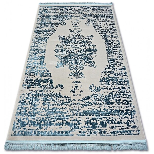 Luxusní kusový koberec akryl Bond modrý 80x300cm