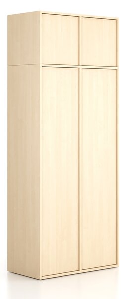 Nástavba pro skříně FRAME, 2x dveře, 872 x 450 x 427 mm, PUSH-lock, bříza
