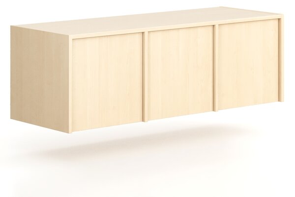 Nástavba pro skříně FRAME, 3x dveře, 1299 x 450 x 427 mm, PUSH-lock, bříza
