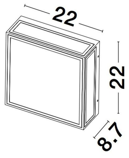 NOVA LUCE venkovní nástěnné svítidlo SORREN antracitový hliník a čiré sklo E27 2x12W 220-240V bez žárovky IP65 9197702