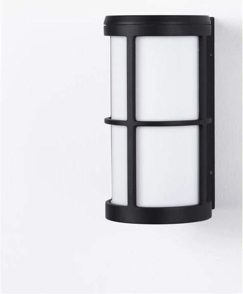 NOVA LUCE venkovní nástěnné svítidlo STONE černý hliník a akryl E27 1x12W 220-240V IP54 bez žárovky 9002851