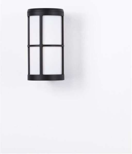 NOVA LUCE venkovní nástěnné svítidlo STONE černý hliník a akryl E27 1x12W 220-240V IP54 bez žárovky 9002851