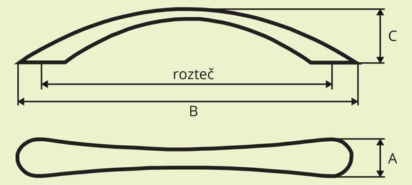 Siro NEIVA antracit lesklý 160 mm