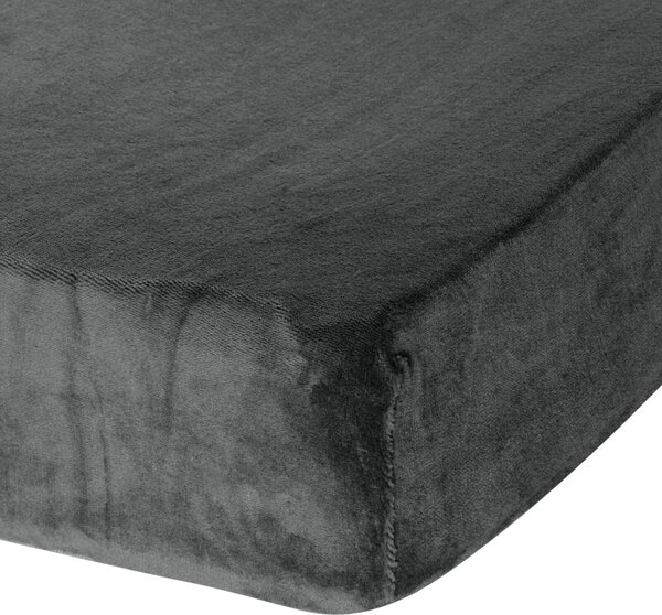 FLEECOVÉ PROSTĚRADLO FLANO 100X200 CM ŠEDÁ