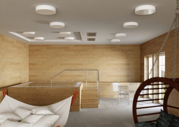 Lucis Stropní/nástěnné LED svítidlo ZERO 18,1W, Ø 33 cm, IP44 Teplota světla: 3000K - teplá bílá, Stmívání, řízení: ON/OFF (bez stmívání)
