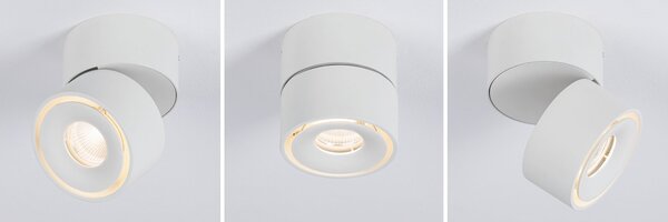 Paulmann 93373 Spircle, bílé stropní bodové svítidlo, 8W LED 3000K, výška 8,3cm