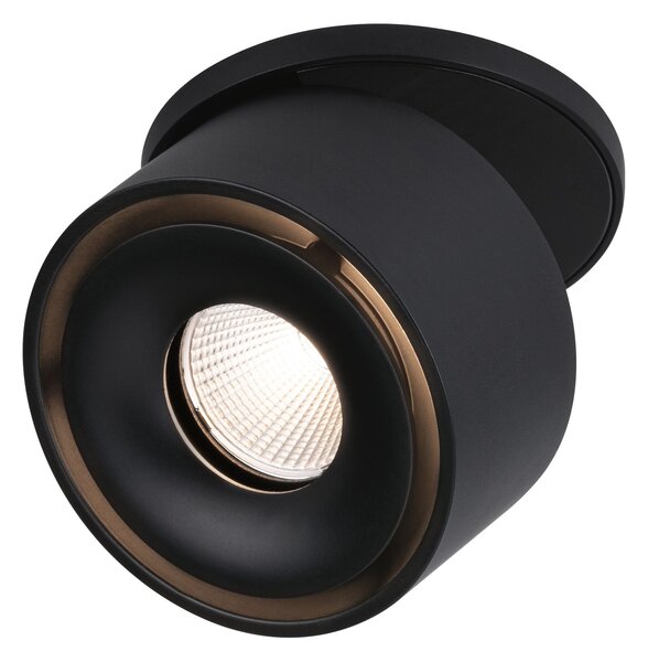 Paulmann 93370 Spircle, černá zápustná bodovka, 8W LED 3000K, prům. 7,8cm