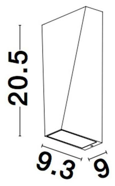 NOVA LUCE venkovní nástěnné svítidlo VEIRO antracitový hliník a čiré sklo LED 6W 3000K 200-240V IP65 světlo nahoru a dolů 40st. 9104835