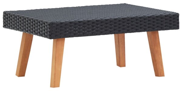 Zahradní konferenční stolek Wiener - polyratan | černý