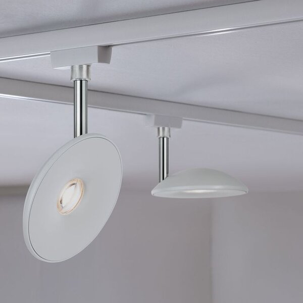Paulmann 96937 Sphere, spot pro Urail system, 7,4W LED 2700K stmívatelné, matná bílá/chrom