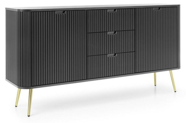 Komoda se zásuvkami, výška 168 cm, moderní design, vhodná do obývacího pokoje nebo ložnice
