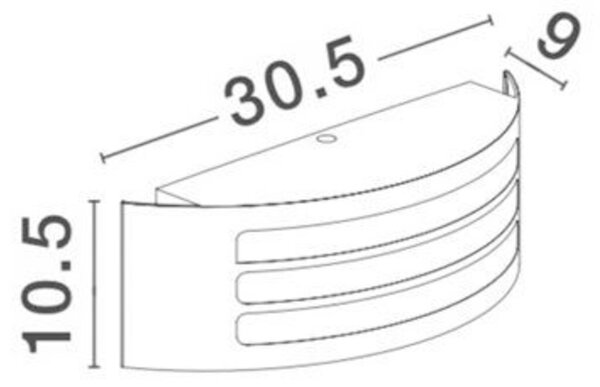 NOVA LUCE venkovní nástěnné svítidlo ZENITH tmavě šedý hliník bílý akrylový difuzor E27 1x12W 220-240V bez žárovky IP44 713113