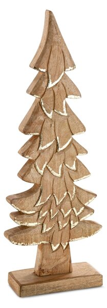 DEKORAČNÍ FIGURKA WOOD2 SADA 2KS 20X51 CM HNĚDÁ