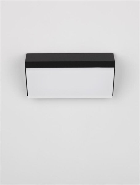 NOVA LUCE venkovní nástěnné svítidlo ZENON antracitový hliník a matný akryl LED 10W 3000K 220-240V 114st. IP65 9492610