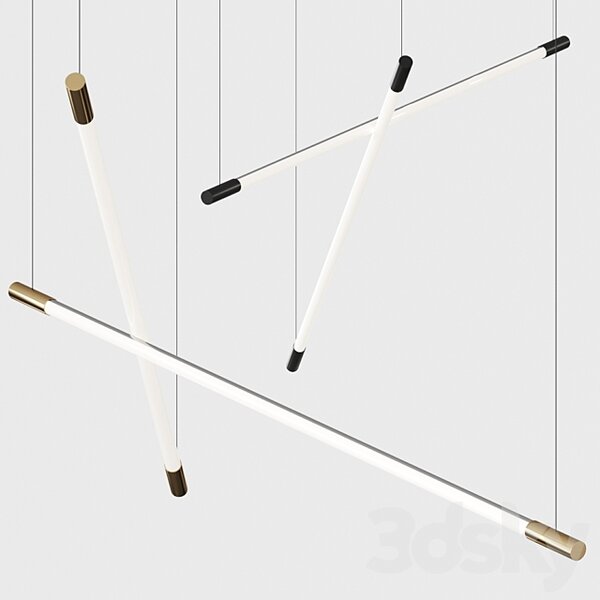 Zava Cosima, mosazné lieární závěsné svítidlo, 21W LED 3000K, délka 114cm