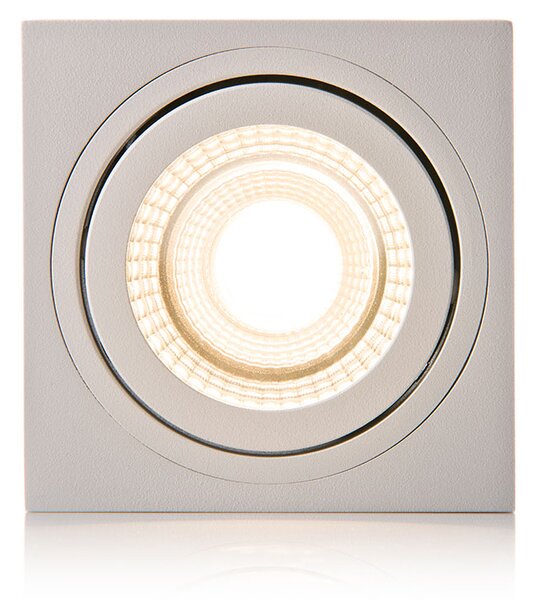 LED2 1160131 Box, bílé stropní čtvercové bodové svítidlo, 6W LED 3000K, 9x9x9,5cm