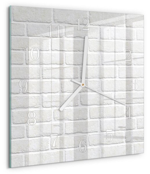 Skleněné hodiny Cihlový zskb-30x30-00089758